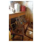 more oil cans and vintage glassware