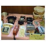 Vintage telephones and cameras