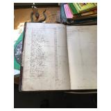 Old store register book