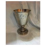 Silver goblet    No valuables left on site except during sale hours