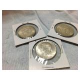 1964 silver Kennedy half dollars