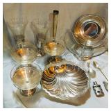 Sterling sherbets, champagne, bowls, perfumes