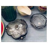 Silver overlay candy dish 