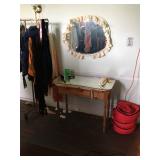 Dressing table with mirror