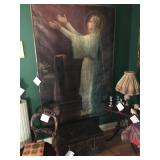 Spanish colonial painting  from rural columbia 