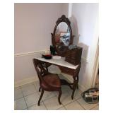 Marble topped dressing table
