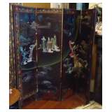 chinese black laquer cormandel screen