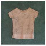 vintage childs top hand made lace