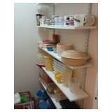 mugs and plastic containers