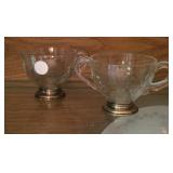 Crystal with sterling base