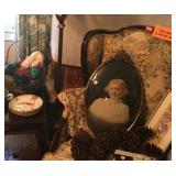 Antique photo in bubble glass frame