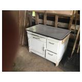 Hoosier cabinet bottom