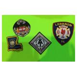 Firefighter and police patches