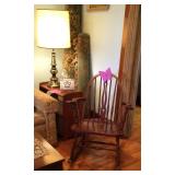 Nice rocker. Wool rugs