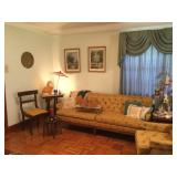 Antique chair marble table 50’s sofa