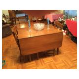 Drop leaf table folded down 29” wide