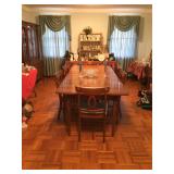 Table opened up for a party