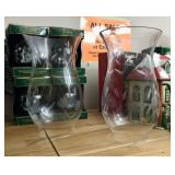 Cut glass hurricane shades