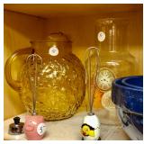Nice amber hocking pitcher