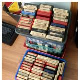 Lots of 8 track tapes