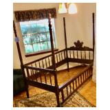 Youth bed with drop rails