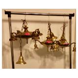 Brass hanging lights