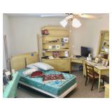 Retro bedroom set, dressing table , dresser, bed, desk