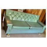 Green vinyl sleeper sofa