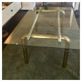 Glass top dining table/ desk