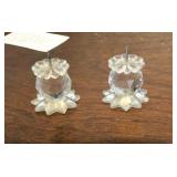 Crystal candle holders