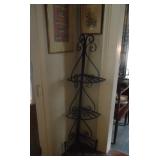 Iron corner shelf