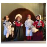 Byers club caroler figures, handmade