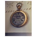 Trade advertising double sided clock sign