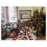 Lots of holiday decorations