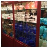 Lots of depression glassware