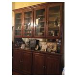 Oak display cabinet