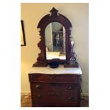 Marble topped dresser