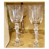 Nice cut crystal goblets