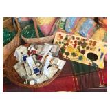 Paints and pallet