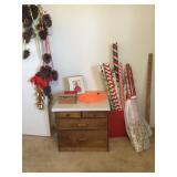 Storage cabinet, Christmas stuff