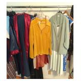 Vintage velour shirt with zipper