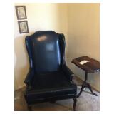 Blue arm chair