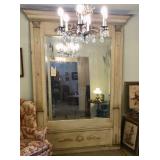 Salvaged mirror from French Quarter