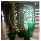 Green glassware
