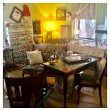 Sofa and antique items
