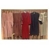 Lots of lady’s dresses