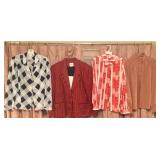 Vintage woman’s Jackets and retro blouses