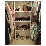Closets full of vintage clothing and accessorys
