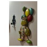 Metal wall clown