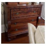 Flame mahogany butlers cabinet